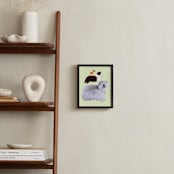 "Herding Dogs" - Art Print in stonewashed key lime by Tracy Ann - In a Room