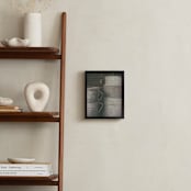 "Farmhouse Bins" - Art Print in light grey by Alexis Arnold - In a Room