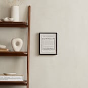 "Hansen Non-Photo Obituary Print" - Custom Print in Sand by Stephanie Hawkes - In a Room