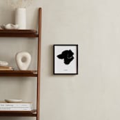 "Pet Silhouette: Custom Print with Text " - Custom Print in Black by Minted - In a Room