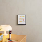"Engrained In Our Hearts" - Personalized Art Print in Sea by Keen Peachy - In a Room