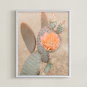 "Frida" - Art Print in artistic orange by Kristi Jackson - Framed