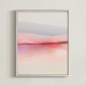 "Sailors Delight" - Art Print in Pink Skies by Karen Kardatzke - Framed