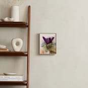 "Mauve Flower" - Art Print in Purple by Karen Kardatzke - In a Room