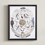 "Take Wing" - Art Print in Eggshell by Turner de Feria - Framed Canvas