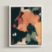 "Nightfall I" - Art Print in Marine Blue by Parima Studio - Framed Canvas