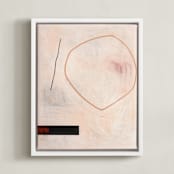 "When All Is Said & Done 2" - Art Print in Sandpaper by Keren Toledano - Framed Canvas