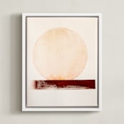 "Stoic 012" - Art Print in Sunrise Umber by jinseikou - Framed Canvas
