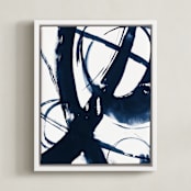 "Quietly Alive" - Art Print in Night by Roann Mathias - Framed Canvas