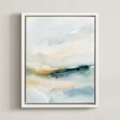 "Sea Mood II" - Art Print in Sea by Lindsay Megahed - Framed Canvas