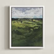 "Tomah" - Art Print in Green Hills by Lorent and Leif - Framed Canvas