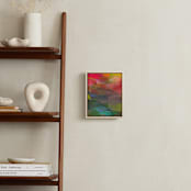 "The Spectrum of Sunset by Stacy Kron" - Art Print in Chartreuse Green by Stacy Kron - In a Room