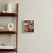 "Prime Oval" - Art Print in Tan by Lauren Enjeti - In a Room