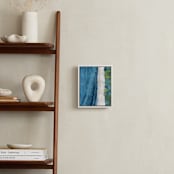 "Indigo Sea" - Art Print in Indigo Sea Blue by Denise Wong - In a Room