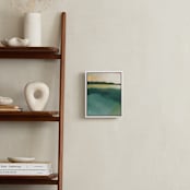"Tranquil Harbor" - Art Print in Tranquil Green by AlisonJerry - In a Room