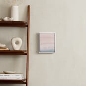 "Cascading Sky" - Art Print in Blush Pink by Little Valley Studio - In a Room
