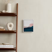 "Santa Cruz Seascape Winter Swell" - Art Print in Blush by Caryn Owen - In a Room