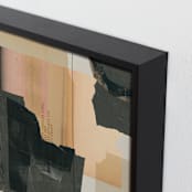 "Crossings 1" - Art Print in Peachy by Maja Cunningham - Frame Close-up