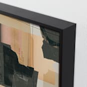 "Crossings 1" - Art Print in Peachy by Maja Cunningham - Frame Close-up