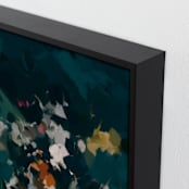 "Blue Hour" - Art Print in Deep Teal by Parima Studio - Frame Close-up