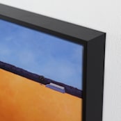 "Orange Wheat" - Art Print in Golden Orange by Carol C. Young - Frame Close-up