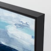 "Weight of Indigo Water" - Art Print in Indigo Blue by AlisonJerry - Frame Close-up