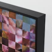 "Pieces Of The Sky" - Art Print in Soft Pink by Ella Frödin - Frame Close-up