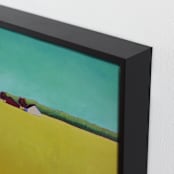 "Green Harvest" - Art Print in Citrus Green by Carol C. Young - Frame Close-up