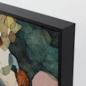 "Venn" - Art Print in Emerald by Wendy Keller - Frame Close-up