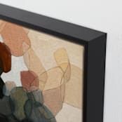 "Venn Triptych 1" - Art Print in Slate by Wendy Keller - Frame Close-up