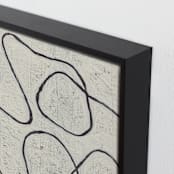 "Black Thread" - Art Print in Weathered White by Alisa Galitsyna - Frame Close-up