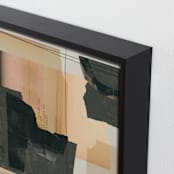 "Crossings 1" - Art Print in Peachy by Maja Cunningham - Frame Close-up
