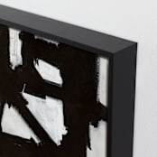 "Boxes in Boxes 2" - Art Print in Black and White by Ilana Greenberg - Frame Close-up