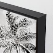 "2 Palms" - Art Print in Monochrome by Bree Madden - Frame Close-up