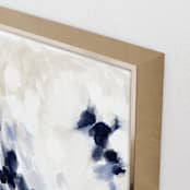 "Flowing Currents" - Art Print in Splashing Blue by Britt Mills - Frame Close-up