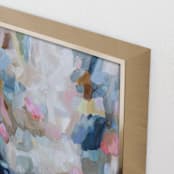 "Ashers edge 2" - Art Print in dark warm blue by Marissa DeCinque - Frame Close-up