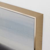 "Sensitive to the Subtle II" - Art Print in Blue Grey by Christa Kimble - Frame Close-up