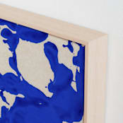 "Blue Ink Ocean" - Art Print in Ocean Blue by cyrille gulassa - Frame Close-up