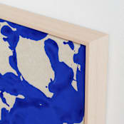 "Blue Ink Ocean" - Art Print in Ocean Blue by cyrille gulassa - Frame Close-up