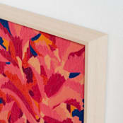 "Kalanchoe" - Art Print in Begonia Pink by Juls Treviño - Frame Close-up