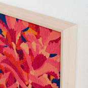 "Kalanchoe" - Art Print in Begonia Pink by Juls Treviño - Frame Close-up