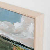 "Golden Hour" - Art Print in Olive by Lindsay Megahed - Frame Close-up