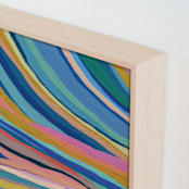 "Chromatic Dream 2" - Art Print in Rainbow by Carrie Moradi - Frame Close-up