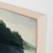"Touching Water 1" - Art Print in Calm Water by Stephanie Goos Johnson - Frame Close-up