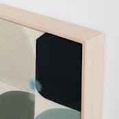 "KissKiss" - Art Print in Seafoam Blue by Christina Flowers - Frame Close-up