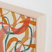 "Orange Twist" - Art Print in Orange by ALICIA BOCK - Frame Close-up