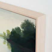 "Touching Water 2" - Art Print in Calm Water by Stephanie Goos Johnson - Frame Close-up