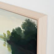 "Touching Water 2" - Art Print in Calm Water by Stephanie Goos Johnson - Frame Close-up