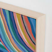 "Chromatic Dream 1" - Art Print in Rainbow by Carrie Moradi - Frame Close-up