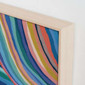 "Chromatic Dream 1" - Art Print in Rainbow by Carrie Moradi - Frame Close-up